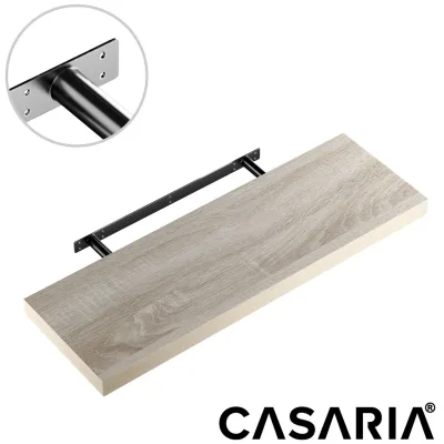 Casaria Casaria Wandregal Schweberegal 70cm Eiche + Halterung