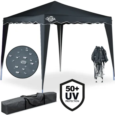 Casaria Deuba Faltpavillon Capri 3x3 m anthrazit