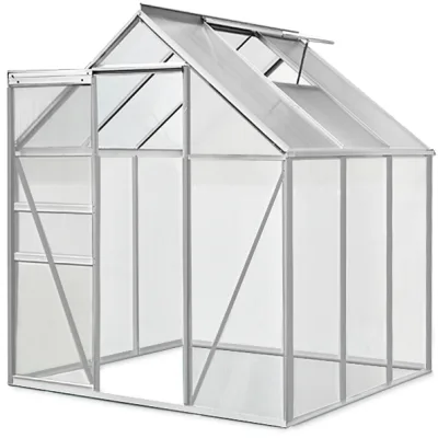 Casaria Deuba Gewächshaus aus Aluminium 5,85m³