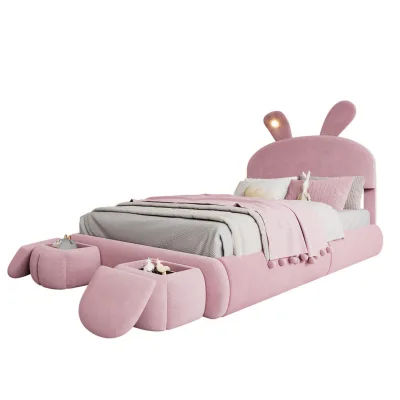 Chicfurn Polsterbett Rosa 140x200 cm