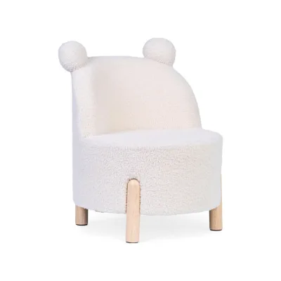 Childhome Kinderstuhl Weiß, Buche 45x45x56 cm