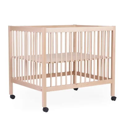 Childhome Laufgitter Pa97Na Natur inkl. Rollen 78x82x98 cm