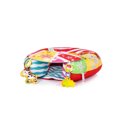 Chipolino Babykissen 2 in 1 Spielkissen, Greiflinge, Kuschelkissen, Sitzkissen bunt