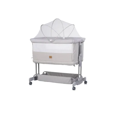 Chipolino Beistellbett Zen 2 in 1 Babybett Schaukelfunktion 7 Höhen Moskitonetz