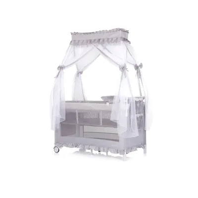 Chipolino Babyreisebett Silber 60x120 cm