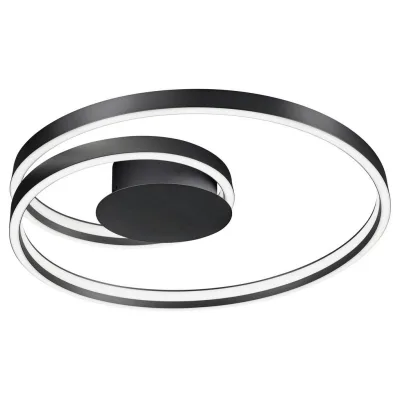 Cinque Led-Deckenleuchte Ciola Schwarz 12 cm
