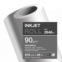 Clairefontaine Inkjetplotterpapier Inkjet Universal 90 g/m² 6 Rl./Pack.