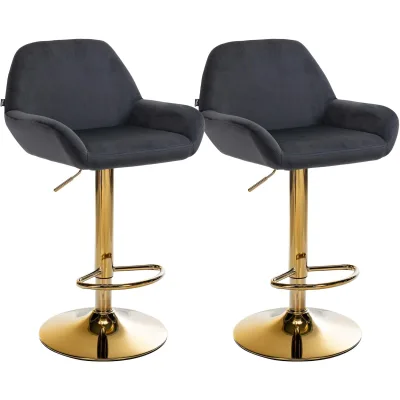 CLP Barhocker Grau 51x89x52 cm