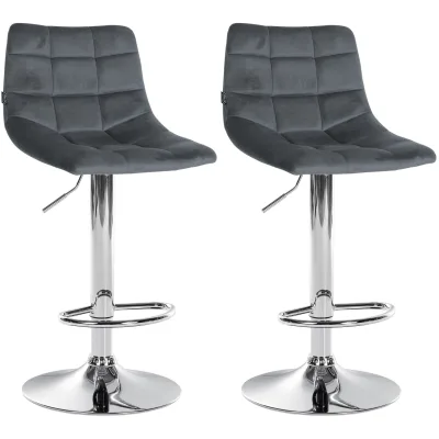 CLP Barhocker Dunkelgrau 43x87x46.5 cm