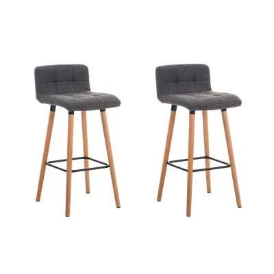 CLP Barhocker Dunkelgrau 42x94x49 cm