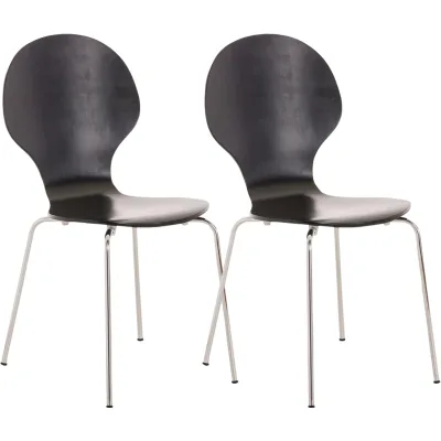 CLP Besucherstuhl Eukalyptusholz 43x86x45 cm