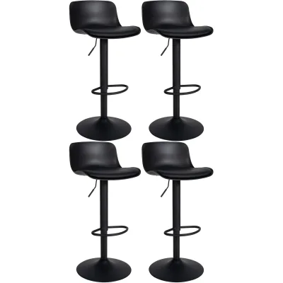 CLP Barhocker Schwarz 43.5x75x46 cm