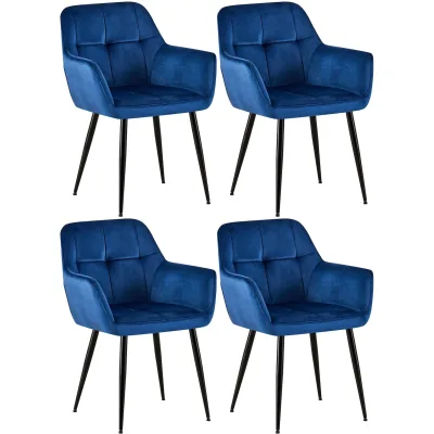 CLP Armlehnenstuhl Blau 56.5x84x61 cm