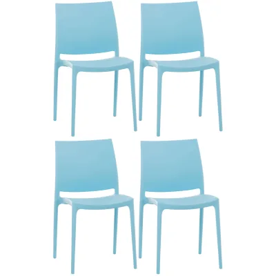CLP Gartenstuhl Hellblau 44x81x50 cm