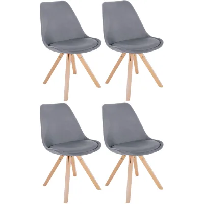 CLP Stuhl Hellgrau 48x81x54 cm