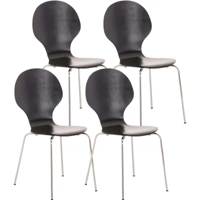 CLP Besucherstuhl Eukalyptusholz 43x86x45 cm