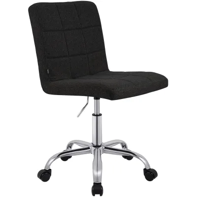 CLP Arbeitshocker höhenverstellbar mit Lehne und Rollen Darfield, Arbeitsstuhl ergonomisch 360° drehbar, Kosmetikstuhl bis 150 kg belastbar