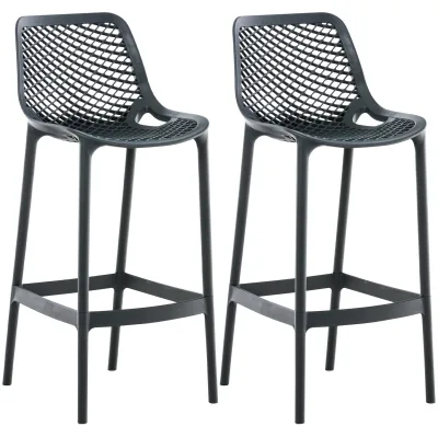CLP Barhocker Dunkelgrau 45x105x53 cm