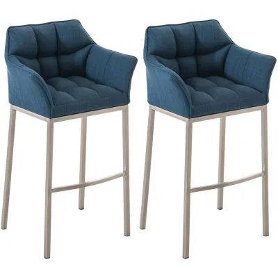 CLP Barhocker Weiß 64x110x48 cm