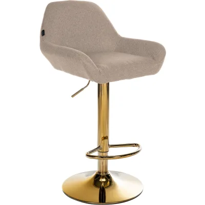 CLP Barhocker Taupe 51x89x52 cm