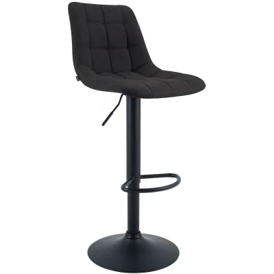 CLP Barhocker höhenverstellbar Mapun, Barstuhl 360° drehbar, gepolstert mit Metallgestell für Küche, Theke, Bar und Lounge