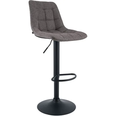 CLP Barhocker höhenverstellbar Mapun, Barstuhl 360° drehbar, gepolstert mit Metallgestell für Küche, Theke, Bar und Lounge