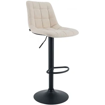 CLP Barhocker höhenverstellbar Mapun, Barstuhl 360° drehbar, gepolstert mit Metallgestell für Küche, Theke, Bar und Lounge