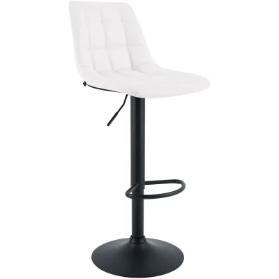 CLP Barhocker höhenverstellbar Mapun, Barstuhl 360° drehbar, gepolstert mit Metallgestell für Küche, Theke, Bar und Lounge