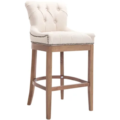 CLP Barhocker Taupe 55x109x57 cm