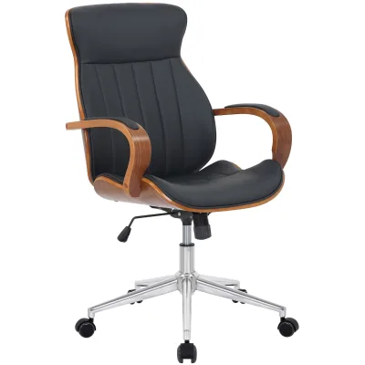 CLP Drehstuhl Braun, Walnuss 63x100x68 cm