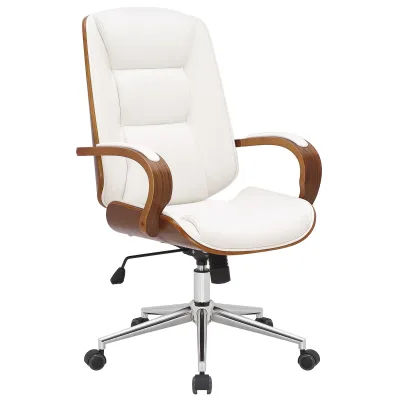 CLP Drehstuhl Schwarz, Walnuss 60x102x68 cm