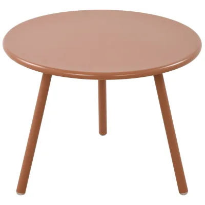 CLP Couchtisch Minot I Runder Loungetisch für draußen und drinnen I Gartentisch wetterfest und UV-beständig I Outdoor Beistelltisch