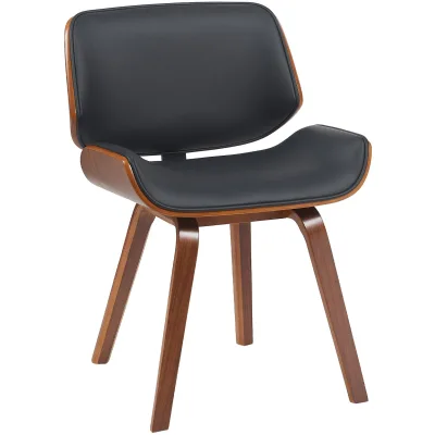 CLP Besucherstuhl Creme, Walnuss 55x80x41 cm