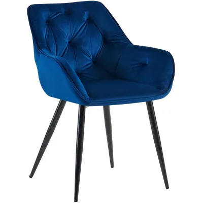 CLP Armlehnenstuhl Blau 56x81x58 cm