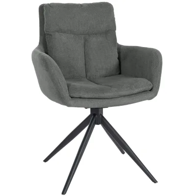 CLP Armlehnenstuhl Grau 60x88x65 cm