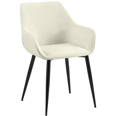 CLP Armlehnenstuhl Creme 52x82x63 cm