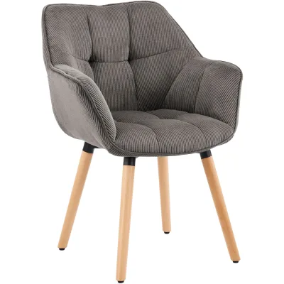 CLP Armlehnenstuhl Taupe 63x82x60 cm