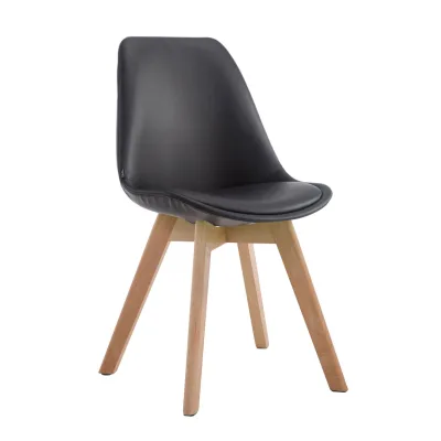 CLP Esszimmerstuhl MANADO mit Kunstlederbezug   Lehnstuhl mit Holzgestell   Polsterstuhl in verschiedenen Farben erhältlich   Sitzhöhe 47 cm