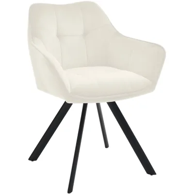CLP Armlehnenstuhl Creme 64x82x62 cm