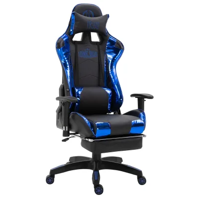 CLP Gamingstuhl Weiß, Schwarz 67x132x58 cm