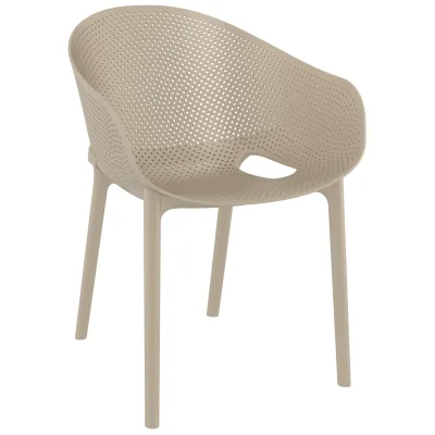 CLP Gartenstuhl Schwarz 54x81x50 cm