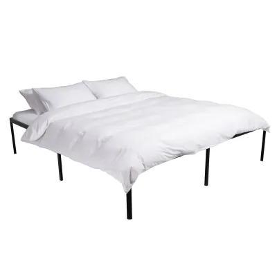 CLP Metallbett Schwarz 200x200 cm