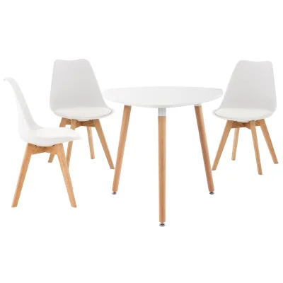 CLP Sitzgruppe Libanera I 3X Stuhl Linares + 1X Tisch Abenra