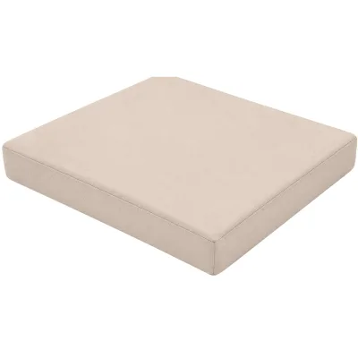 CLP Sitzkissen für Gartenstuhl Lotta, Stuhlauflage quadratisch mit 5 cm Polster, 600D Oxford Gewebe und Reißverschluss, 51x43 cm Sitzflächen