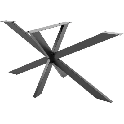 CLP Tischbein Schwarz 78x71x150 cm