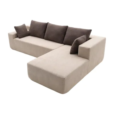 Coco Living Ecksofa Braun 267x175 cm