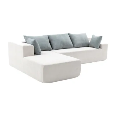 Coco Living Ecksofa Weiß 267x175 cm