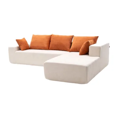 Coco Living Ecksofa Weiß 267x175 cm