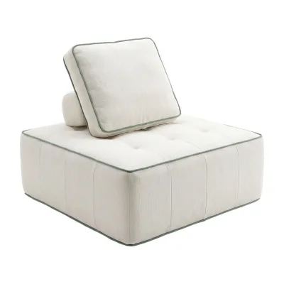 Coco Living Sessel Salbeigrün, Weiß 100x75x100 cm