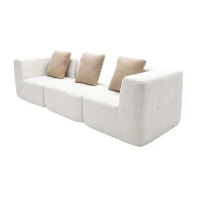Coco Living Wohnzimmersofa Beige 92x71x92 cm